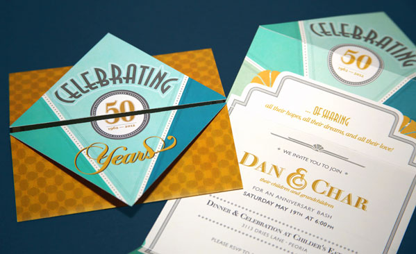 Open Gate Fold Invite
