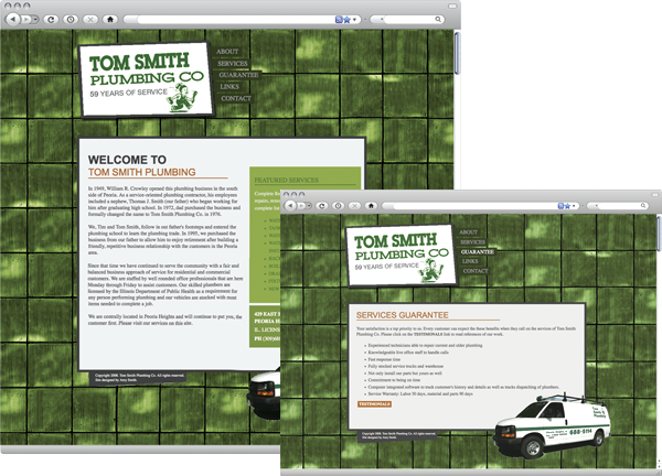 Original design for tomsmithplumbing.com