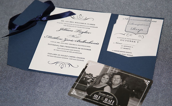 Letterpressed Invite & Magnet Save-the-Date