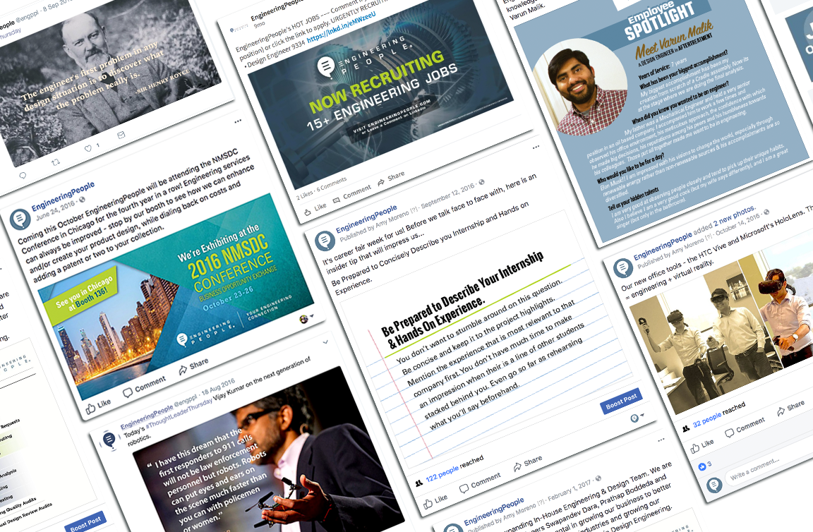 EngineeringPeople Twitter Page on Ipad