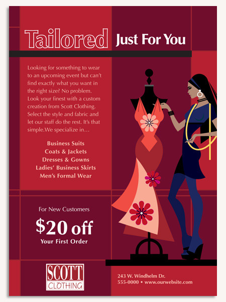 Custom Clothing Store Ad Template